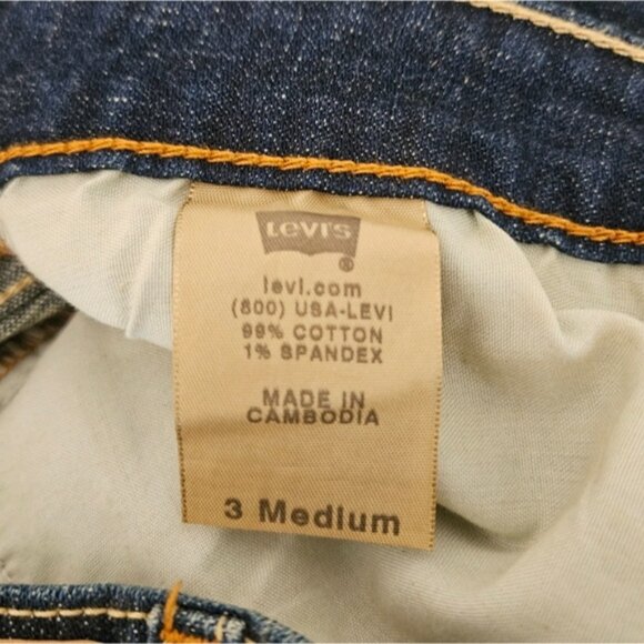 Y2K Levi's Too Superlow Boot Cut 524 Dark Wash Jeans - Picture 5 of 6